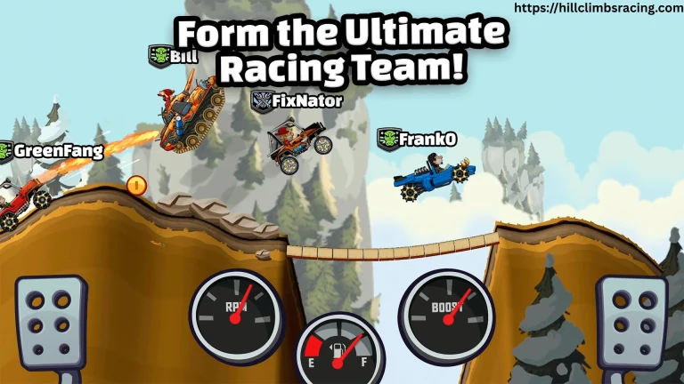 Off-road vehicle jumping ramps in Hill Climb Racing 2 MOD APK