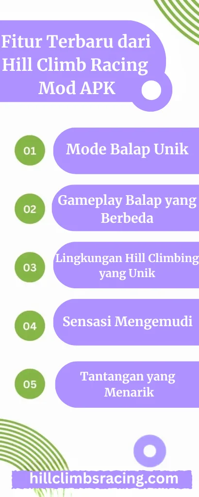Hill Climb Racing MOD APK v1.69.0 2026 (Uang/Berlian dan Bahan Bakar Tak Terbatas) 8 Jelajahi Fitur Gameplay yang Unik